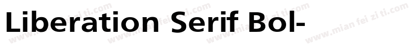 Liberation Serif Bol字体转换